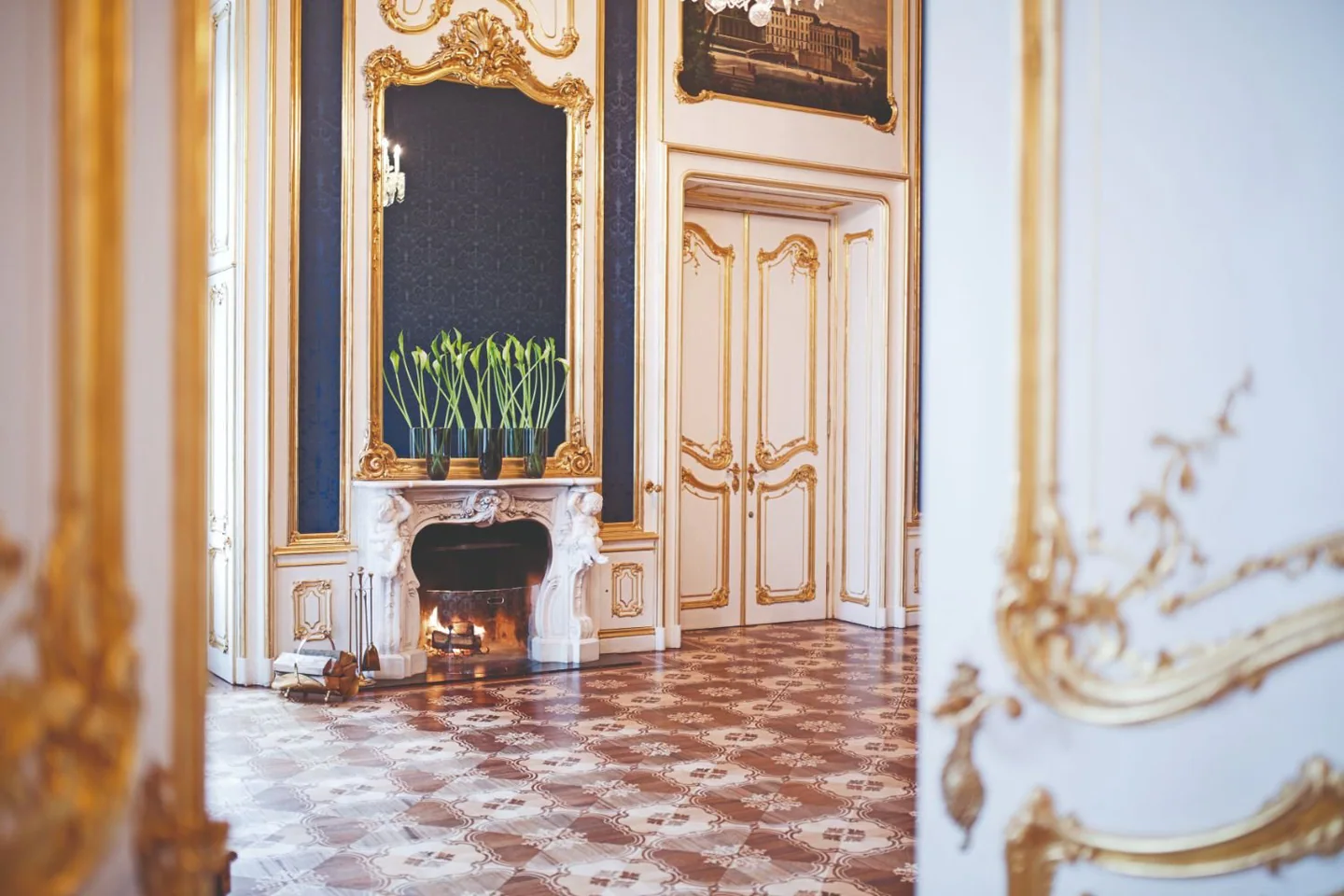 Palais Coburg Vienna Blue Salon