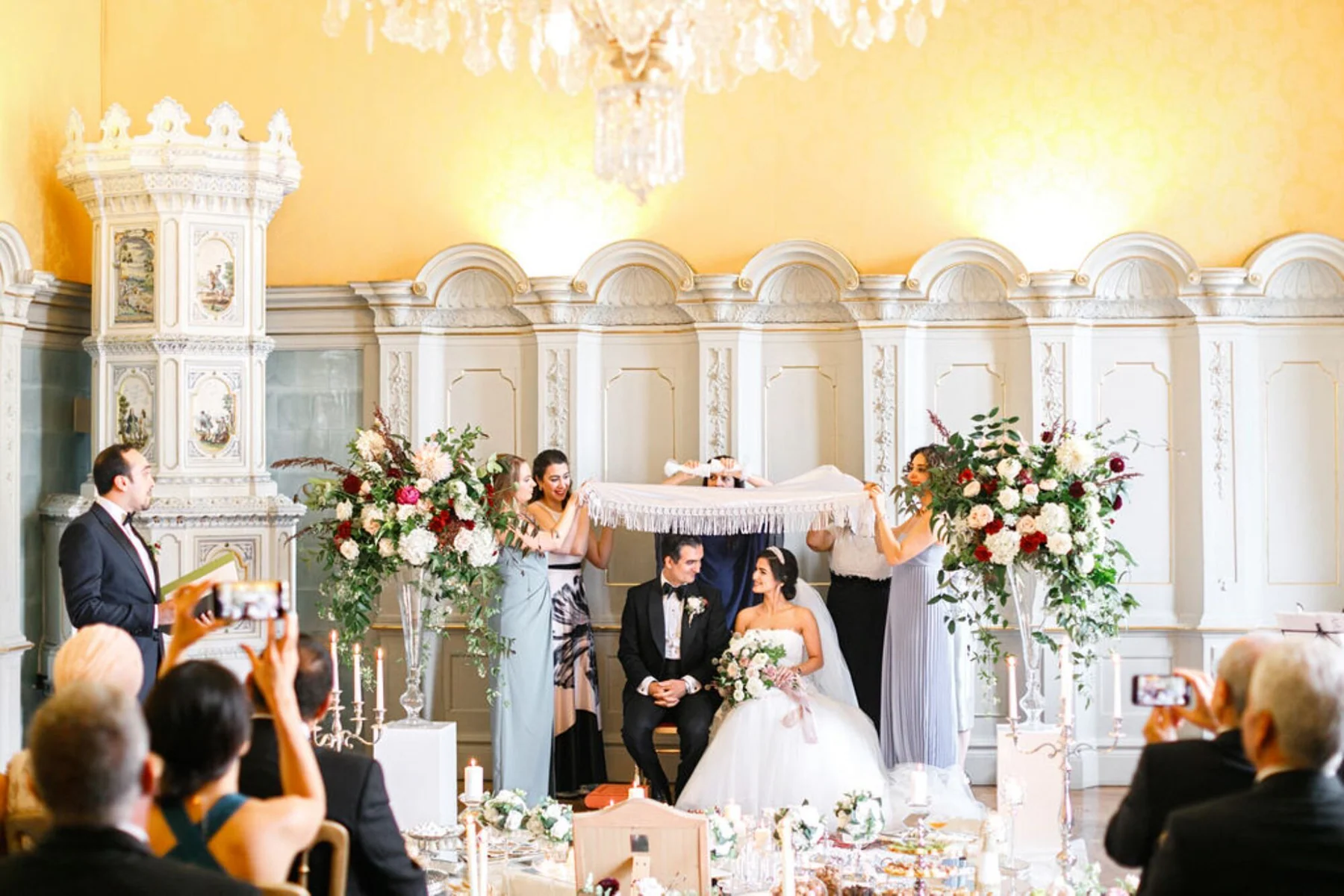Persian Wedding at a Baroque Palace in Central Vienna at Palais Daun-Kinsky, Vienna, Austria
