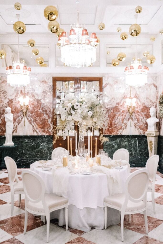 Marble Hall of Hotel Sacher Vienna Wedding Venue