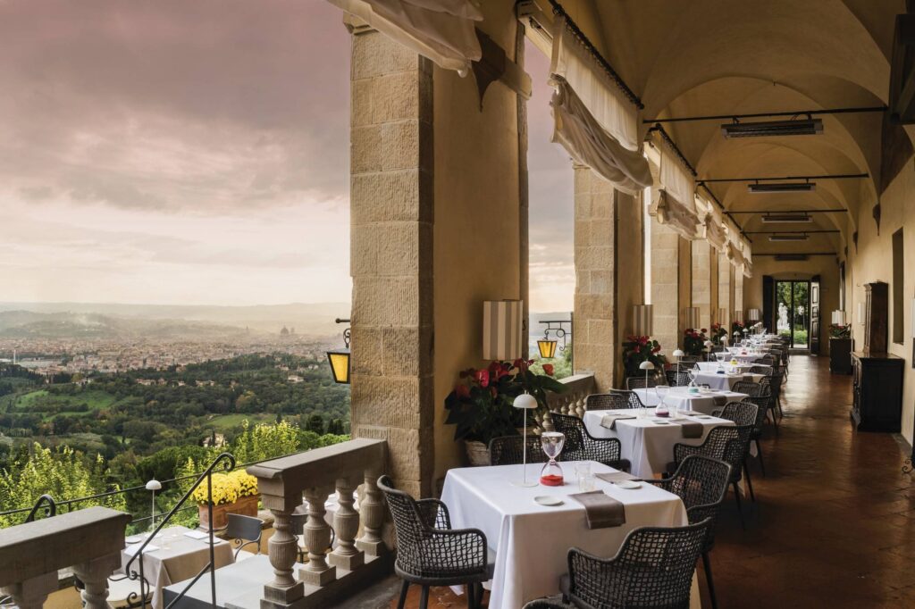 Loggia Restaurant - event space of Belmond Villa San Michele Florence Tuscany Italy